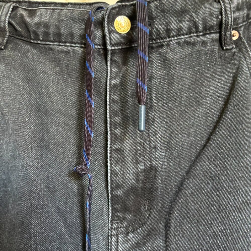 ROUCHA Delveaux faded black 100% cotton jeans Size D (XL) - Picture 5 of 5